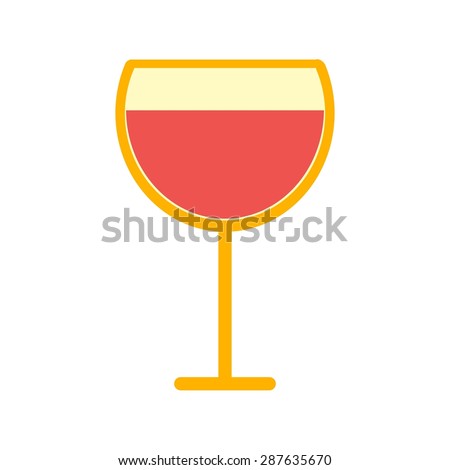 Wine, champagne, goblet icon vector image. Can also be used for eatables, food and drinks. Suitable for use on web apps, mobile apps and print media