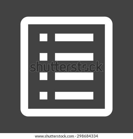 List, outline, details icon vector image.Can also be used for admin dashboard. Suitable for mobile apps, web apps and print media.