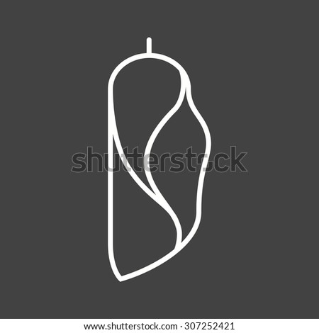 Cocoon, metamorphosis, insect icon vector image. Can also be used for Animals and Insects. Suitable for mobile apps, web apps and print media.