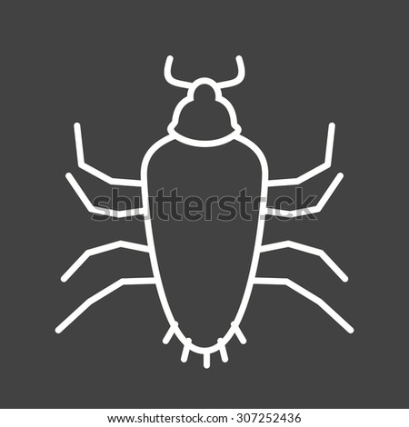 Cockroach, pest icon vector image. Can also be used for Animals and Insects. Suitable for mobile apps, web apps and print media.