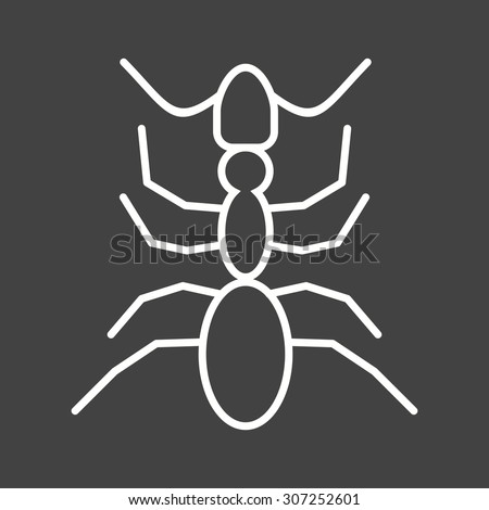 Ant, bug, insect icon vector image. Can also be used for Animals and Insects. Suitable for mobile apps, web apps and print media.