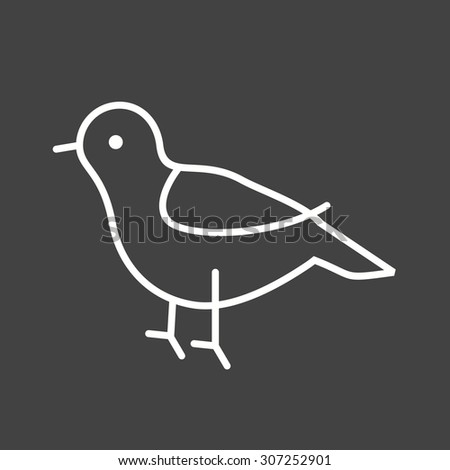 Bird, birds, nature icon vector image. Can also be used for Animals and Insects. Suitable for mobile apps, web apps and print media.