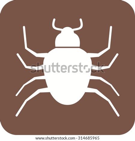 Bug, crawler, insect icon vector image. Can also be used for Animals and Insects. Suitable for mobile apps, web apps and print media.