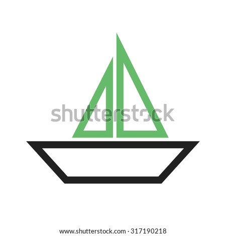 Boat, ship, yacht icon vector image. Can also be used for summer, recreation and fun. Suitable for use on mobile apps, web apps and print media.