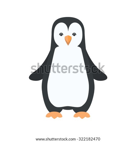 Penguins, animal, bird icon vector image. Can also be used for Animals and Insects. Suitable for mobile apps, web apps and print media.