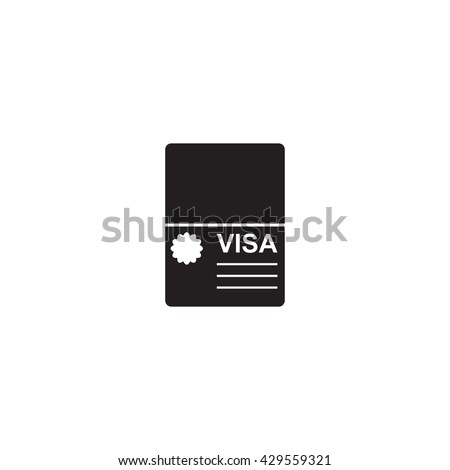 Visa icon vector