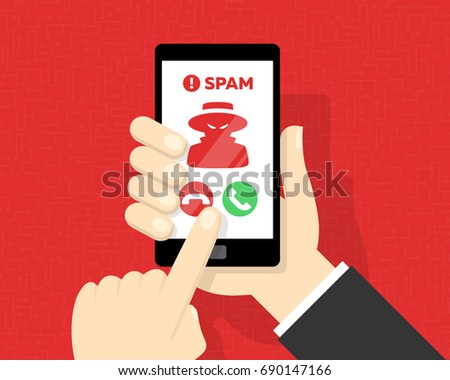 Receiving Suspected Spam Call on Smartphone
