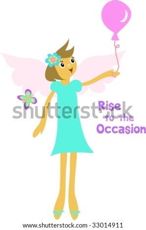 Rise to the Occasion Angel Vector