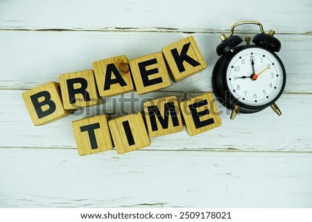 Similar – Image, Stock Photo Businessman with wooden blocks and red arrow