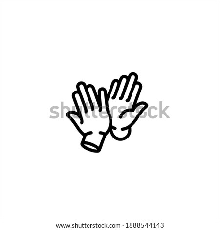 High Five Symbol Logo. Vector Illustration.