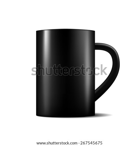 Black matte cup template