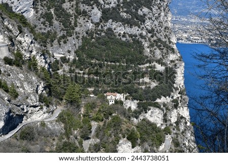 Similar – Image, Stock Photo Ponale Street | Lake Garda