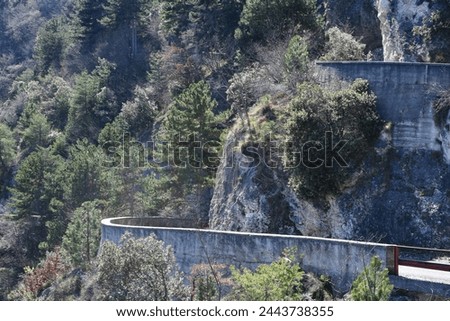 Similar – Image, Stock Photo Ponale Street | Lake Garda