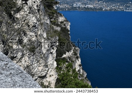 Similar – Image, Stock Photo Ponale Street | Lake Garda