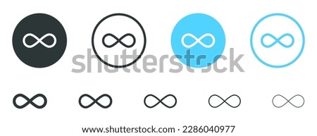 infinite infinity icon. unlimited icon symbol - loop endless eternity icon sign - Boomerang icon