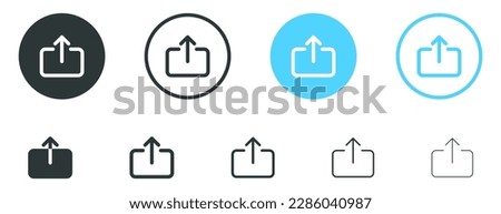 upload icon symbol swipe up icon button. Scroll arrow up icon sign - uploading file icon button, send, export icons
