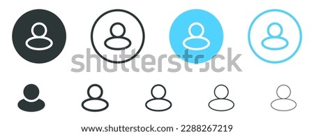 User profile icon login account icons, vector people male person sign button. profile avatar icon, admin icon - sign up icons