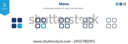 layout grid icon. grid menu icon sign. dashboard page sign button