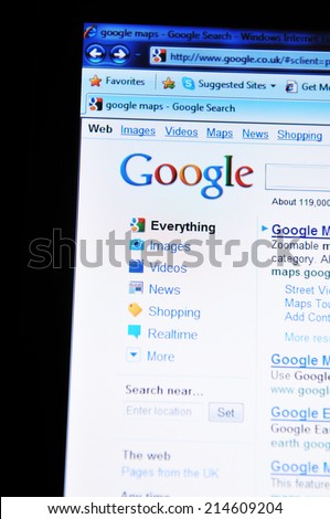 LONDON, UK - FEBRUARY 6, 2011: Close up of Google Translate home screen on Internet (illustrative editorial)