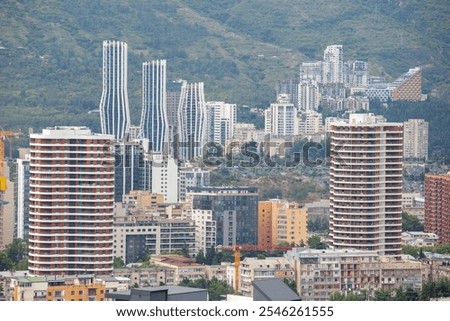 Similar – Image, Stock Photo Aerial view of Vake district, Tbilisi, Georgia.