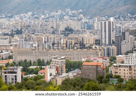 Similar – Image, Stock Photo Aerial view of Vake district, Tbilisi, Georgia.