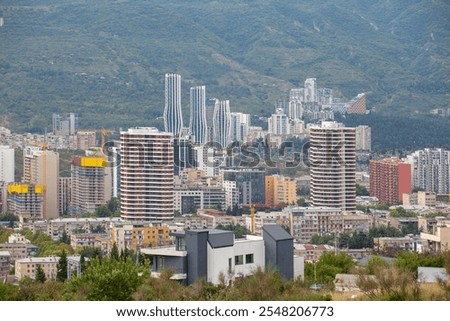 Similar – Image, Stock Photo Aerial view of Vake district, Tbilisi, Georgia.