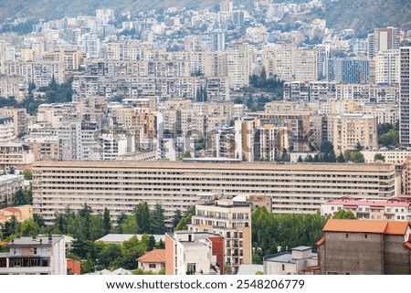 Similar – Image, Stock Photo Aerial view of Vake district, Tbilisi, Georgia.