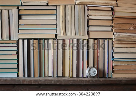 Background from books. Books close up.