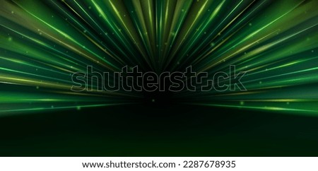 vector illustration abstract green tunnel backgrounds for ecommerce signs retail shopping, advertisement business agency, ads campaign marketing, backdrops space, landing pages, header webs, animation