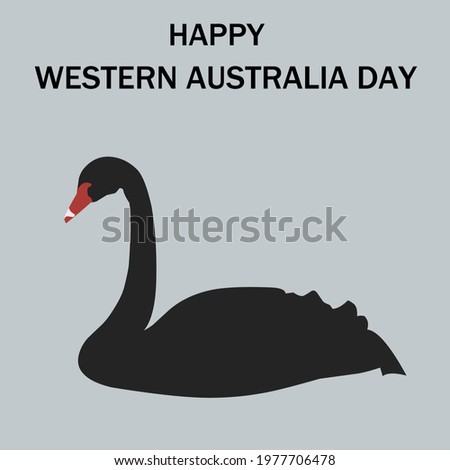 Illustration vector happy western Australia day