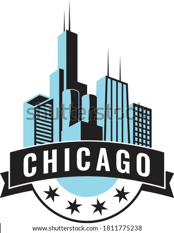 A traditional and modern looking seal to represent the Windy City. 