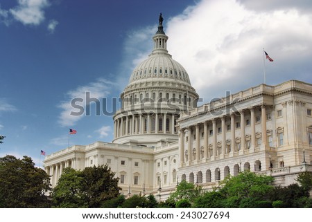 The US Capitol Hill Building - Capitol Hill, Washington DC, District of Columbia, USA