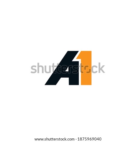 A1 capital letter logo.business company design