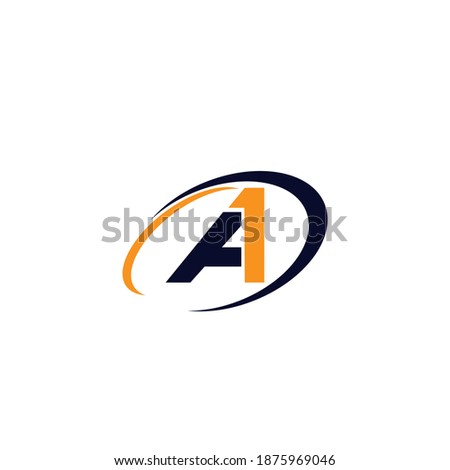 A1 capital letter logo.business company design