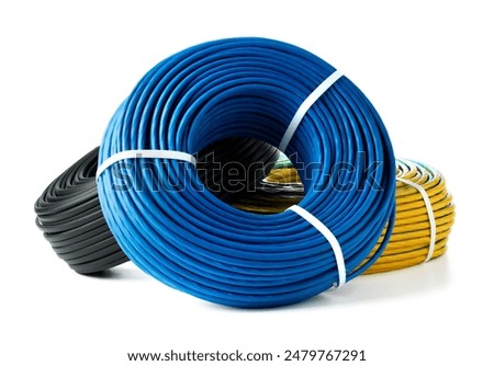 Similar – Image, Stock Photo A roll of cable with mirroring