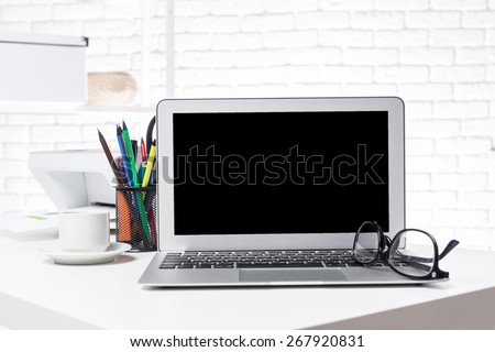 Laptop and printer