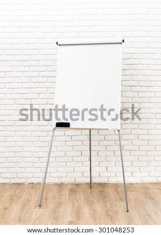 Blank whiteboard