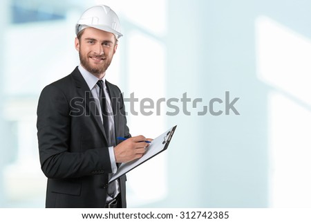 Builder, architector, formal suit