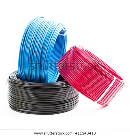 Similar – Image, Stock Photo A roll of cable with mirroring