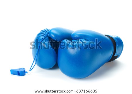 Boxing gloves close up on a white background Zdjęcia stock © 