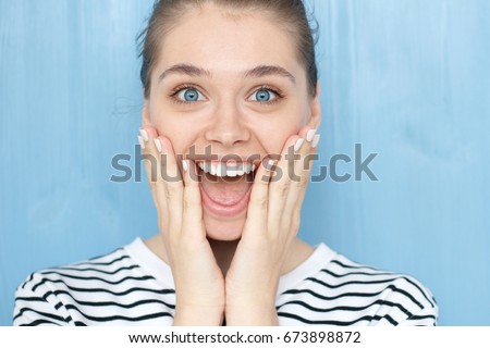 Similar – Image, Stock Photo Oh how pretty Emotions