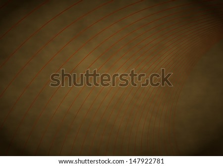 Golden brown  stylish 70s 3d graphic with waved stylish background  with vintage waves