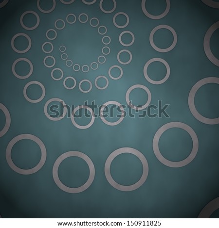 Blue-gray  soft old 3d graphic with soft circle label  on vintage background