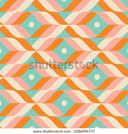 50s Mid Century Modern Seamless Pattern