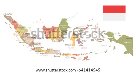 Flag Map Of Indonesia Vector Logos And Icons Download Free