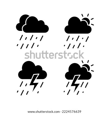 weather, sunny, cloudy, overcast, windy, moderate rain, heavy rain, snowy