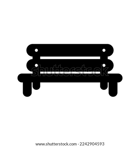 bench icon flat trendy popular simple