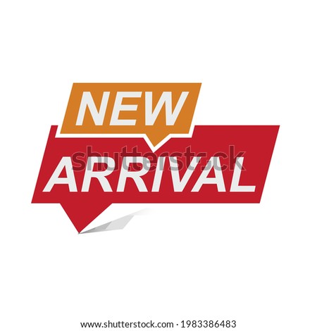 New arrival label set, MULTI COLOUR NEW ARRIVAL LABLE SET.