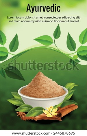 Herbal and Ayurveda products vector,