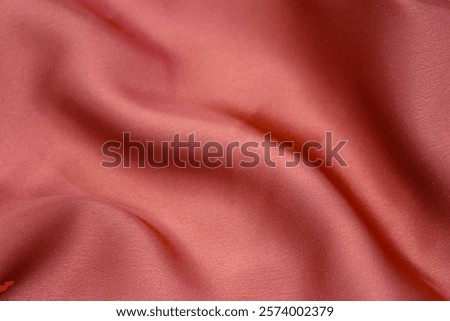 Similar – Image, Stock Photo Brown crumpled knitted scarf or sweater texture, top view. Texture background of warm crocheted clothing textile. Knitwear fabric.